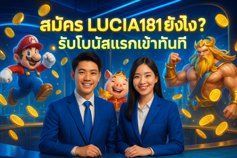 สมัคร LUCIA181 ยังไง? รับโบนัสแรกเข้าทันที