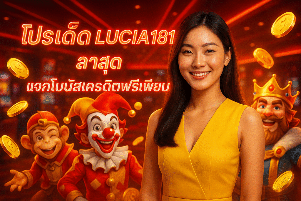 โปรเด็ด LUCIA181 ล่าสุด แจกโบนัสเครดิตฟรีเพียบ